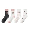 Female Spring and Autumn Cartoon Lovely Deodorant Boneless Tube Cotton Socks