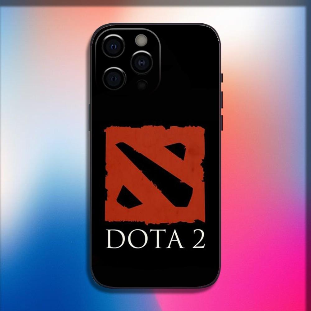 D-Dota 2 Cool Game Phone Case For iPhone 16,15,14,13,12,11,Pro,X,XS,Max,XR,Plus,Mini Soft Black Cover
