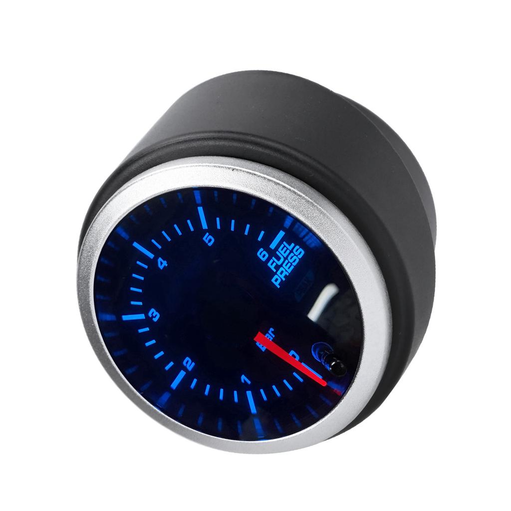 52mm Fuel Press Gauge Kit LED 10 Color 100 PSI Pressure Tester 0?6Bar for Racing Car Truck 12V