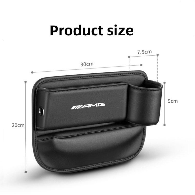 Car Seat Gap Storage Box Leather Cup Holder for Mercedes Benz AMG W220 W221 W222 W217 W230 W204 W205 W203 W246 W245 Accessories