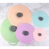 Silicone Lids for Pots and Pans Microwave Food Storage Cover Reusable Suction Food-Grade Lids for Cups Bowls Plates Multicolor