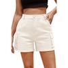 Women's Denim Casual Comfortable Solid Color Workwear Multi-pocket Personality Street Shorts Women