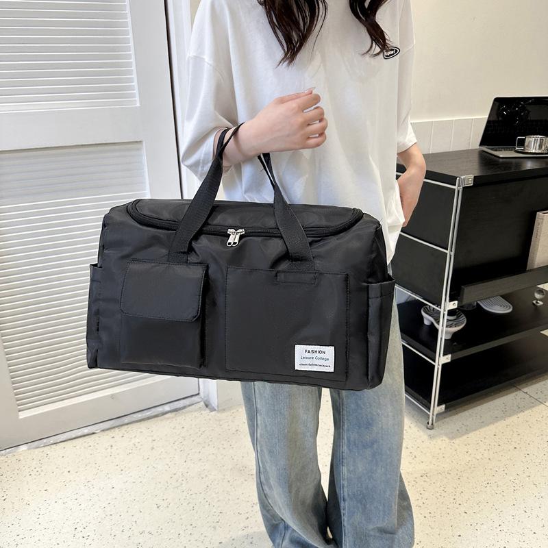 2025 summer new simple, lightweight and large-capacity travel bag Oxford Buttot bag, going out to commute and storing large bags