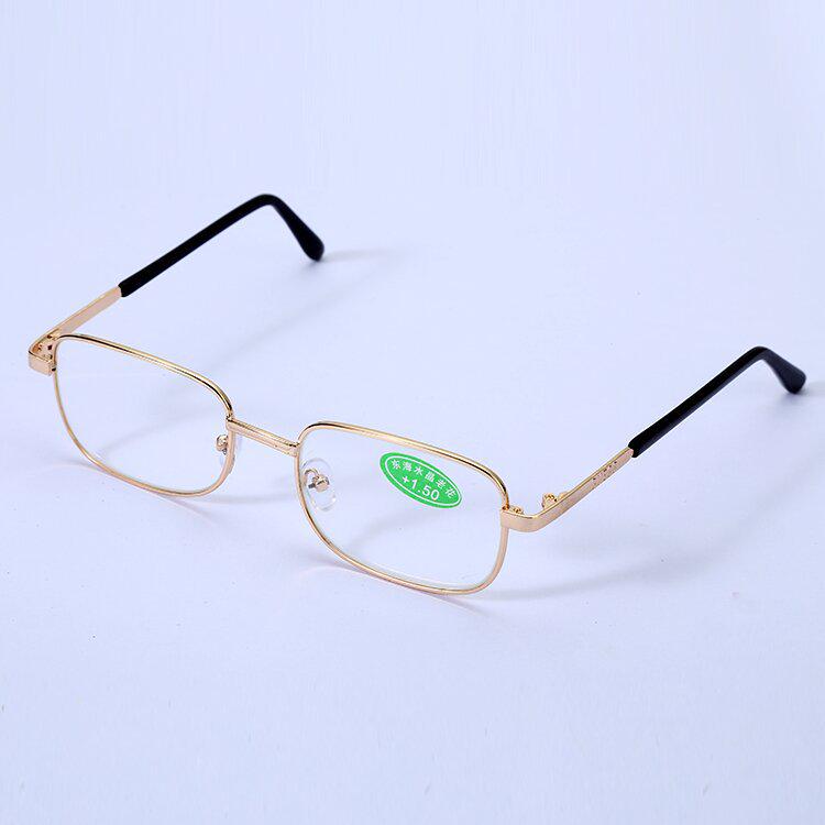Donghai Crystal Glass Non-Folding Silver Frame Reading Glasses