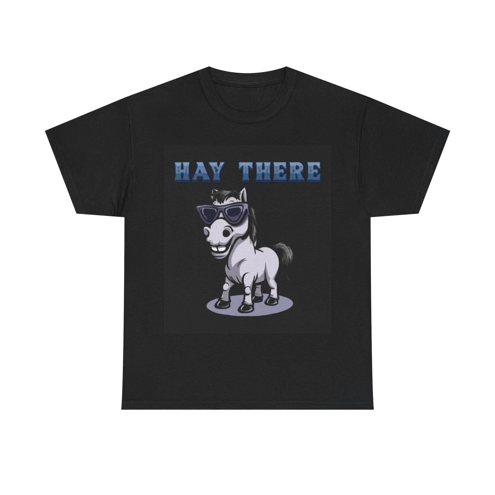 Men s and Women s T-shirts Hay There Donkey XXXXL
