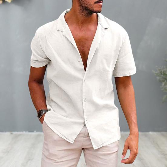 Beliebte Strand Hemd Strickjacke Streetwear Lose Männer Büro Revers Casual Kleidung Pendler Tragen