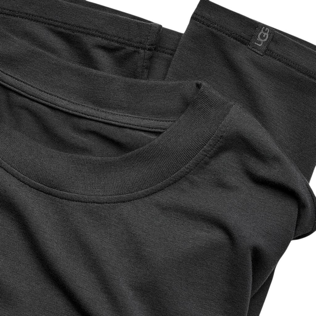 UGG Amari Casual Short Sleeve Pullover Drop Shoulder T-Shirt Women Tops 1171591-BLK