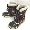 Canada SOREL Snow Boots 24.0 Brown Polka Dot Waterproof Inner Liner(USED)