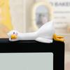 Yousheng 3D Duck Ornament Resin Cartoon Mini Duck Figurine Computer TV Monitor Decoration Collectible for Friends Gift Car Screen Display