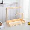 Practical Wood Rack Elegant Jewelry Organizer Accessories Display Stand for Women Girls Jewellery Storage Shelf