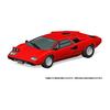 AOSHIMA 1/32 The Snap Kit Series Lamborghini Countach LP400 Red Color-coded Plastic Model 20-A