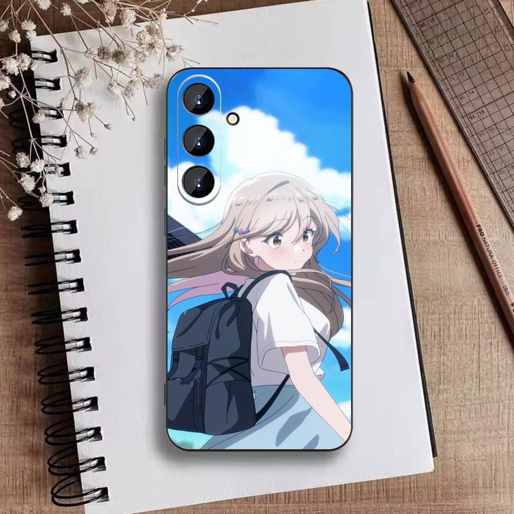 Watanare Anime Phone Case For Samsung Galaxy A73,A21s,A22,A31,A52,A53,A71,A41Soft Black Shell