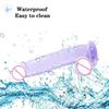 Jiuxi Realistic Clear TPE Dildo - Soft, Transparent Adult Toy for Women