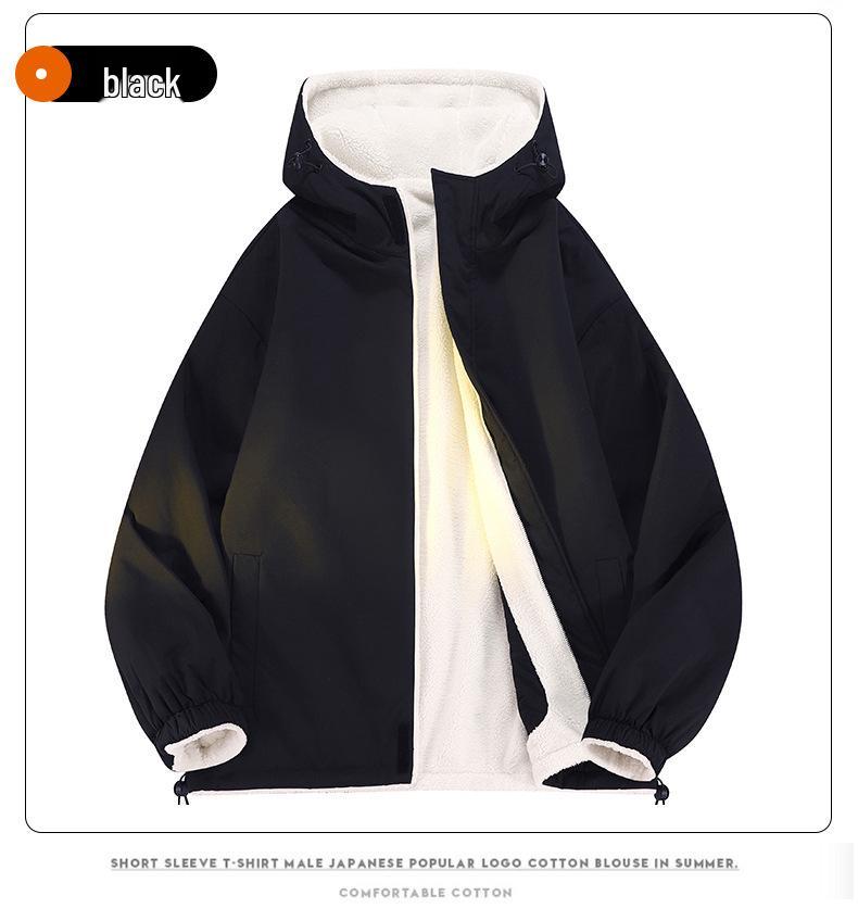 Unisex Double-Sided Lambswool Cotton Jacket - Trendy Autumn/Winter Plus-Size Thick Warm Coat