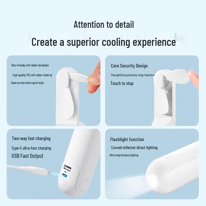 Jisun F8 Portable Handheld Mini Fan