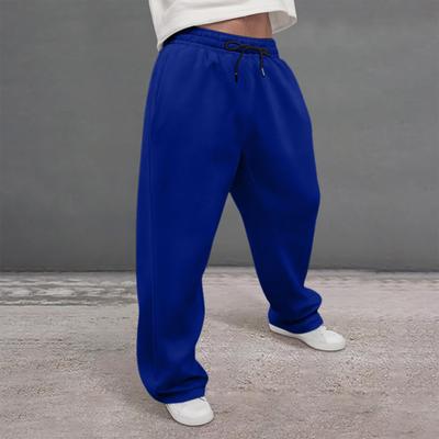 Men's Classic American Retro Sweatpants Thin Fleece Joggers Trousers Male Baggy Casual Sports Running Training Gym Pants