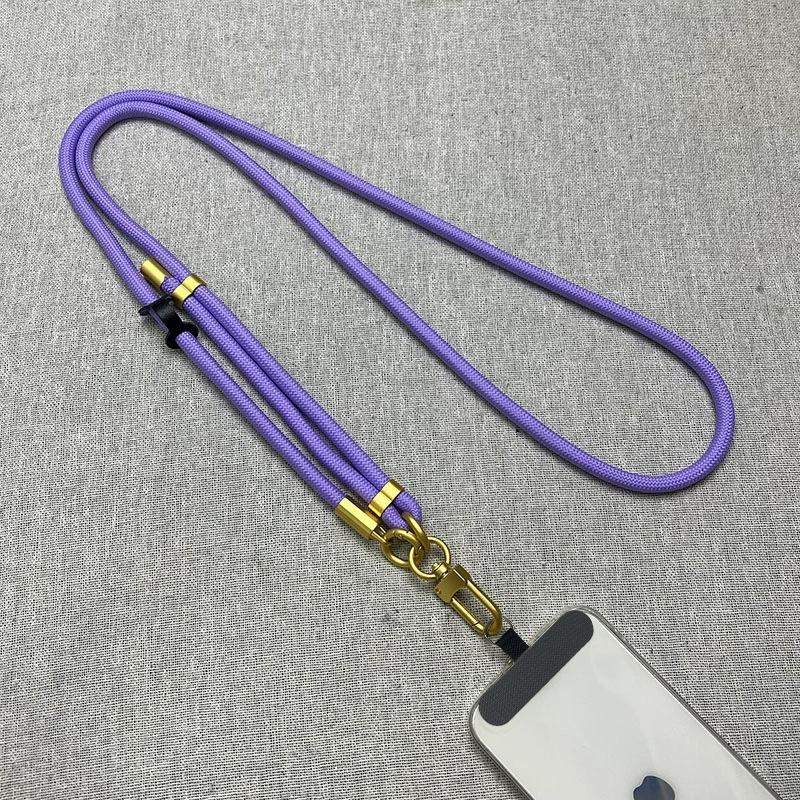Sports Strap Neck Rope Mobile Phone Strap Adjustable Lanyard Grip Neck Chain Accessories Polyester Rope With Phone Clip