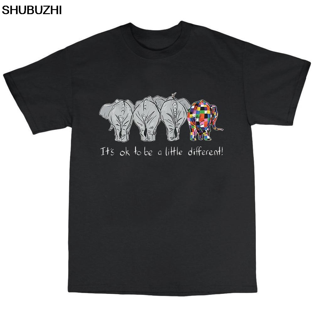 Its Oke To Be A Little Different ! - Elephant T-Shirt Summer Men Funny Casual Brand Shirts Homm