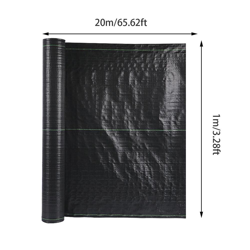 Ландшафтная ткань, прочная, для контроля сорняков, садовая ткань, укрывной материал, прочная, черная, барьер от травы, садовая ткань для контроля травы