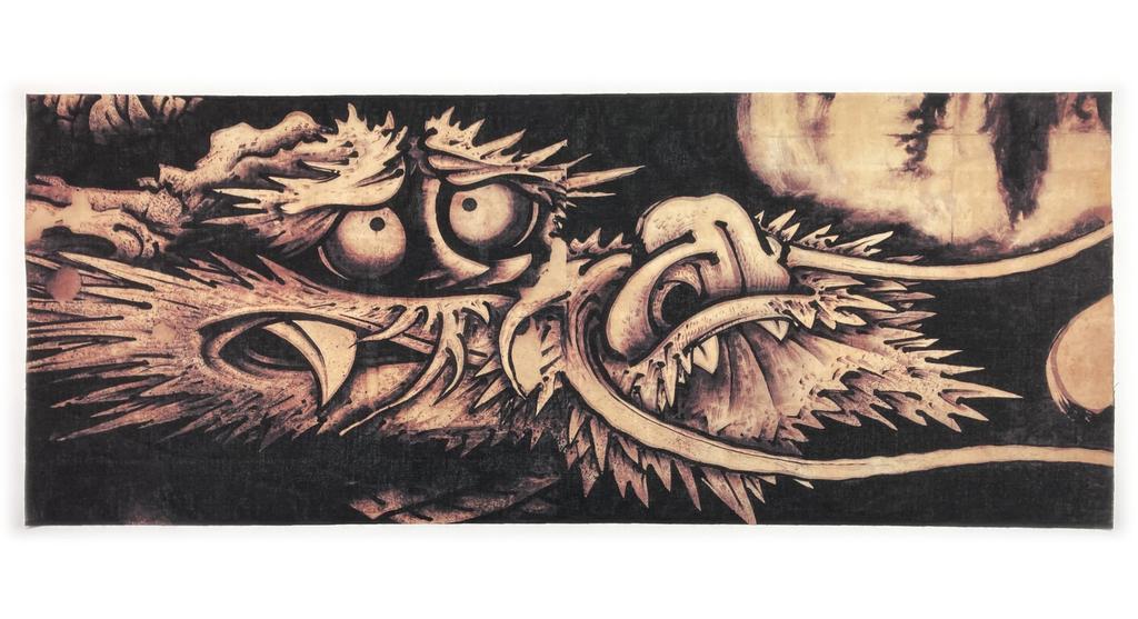 hand towel from all over the Soga Cloud and Dragon Ukiyo-e world Shohaku's