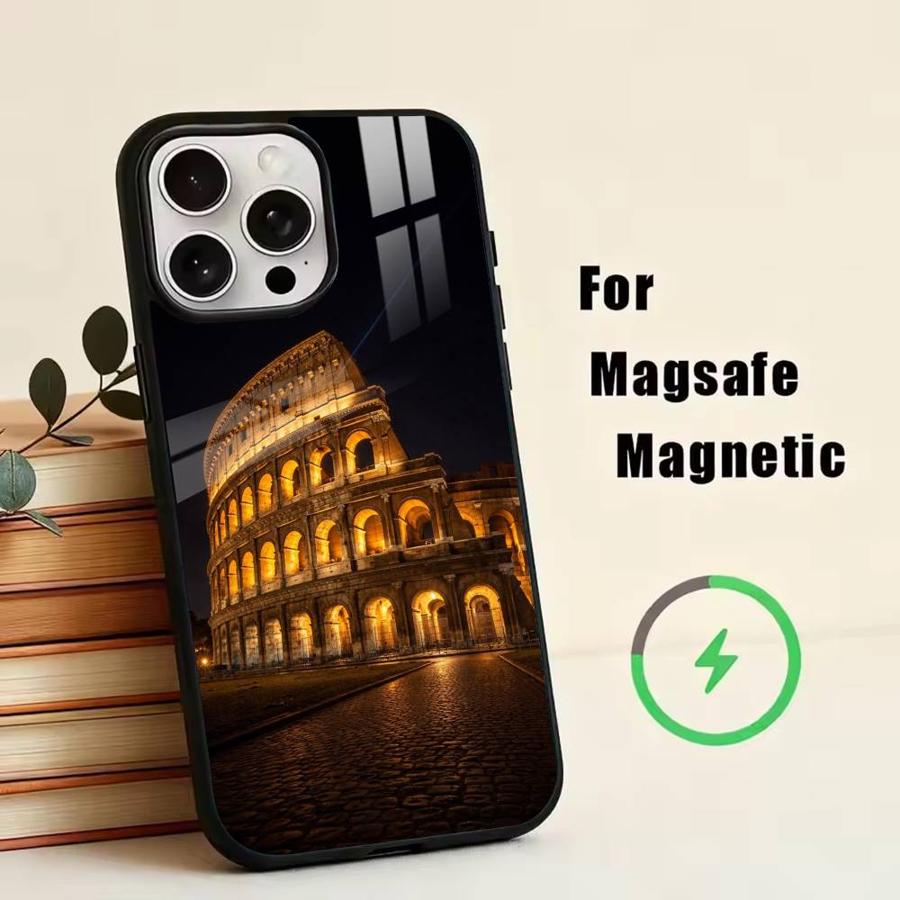 The Colosseum, Rome  Phone Case For iPhone17,16,15,14,13,12,11 Plus,Pro Magnetic For Magsafe Wireless Charging