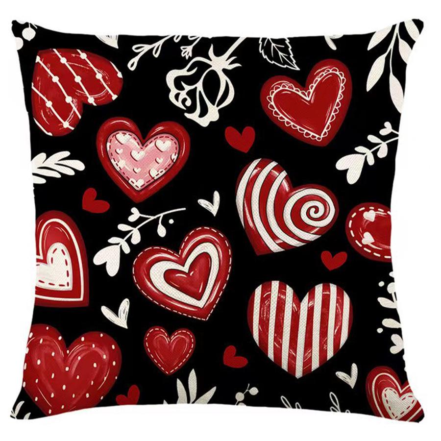 2026 Valentine's Day Custom Pillow Cover for Living Room Sofa Decor