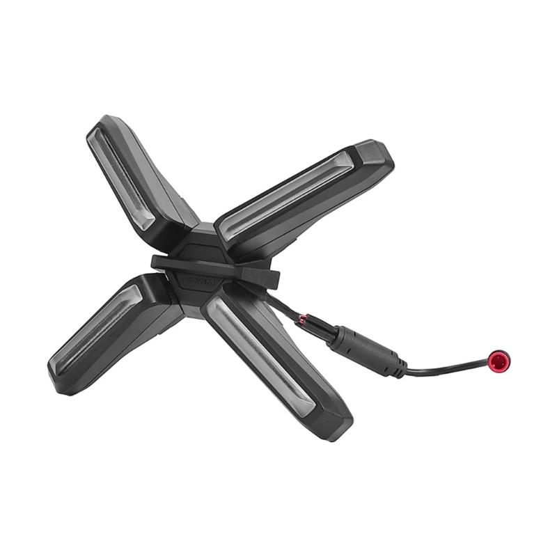 Яркие электрические самокаты с фарами в форме X, простые в установке, водонепроницаемые, мощные светодиодные фары для самокатов 4 Вт 1