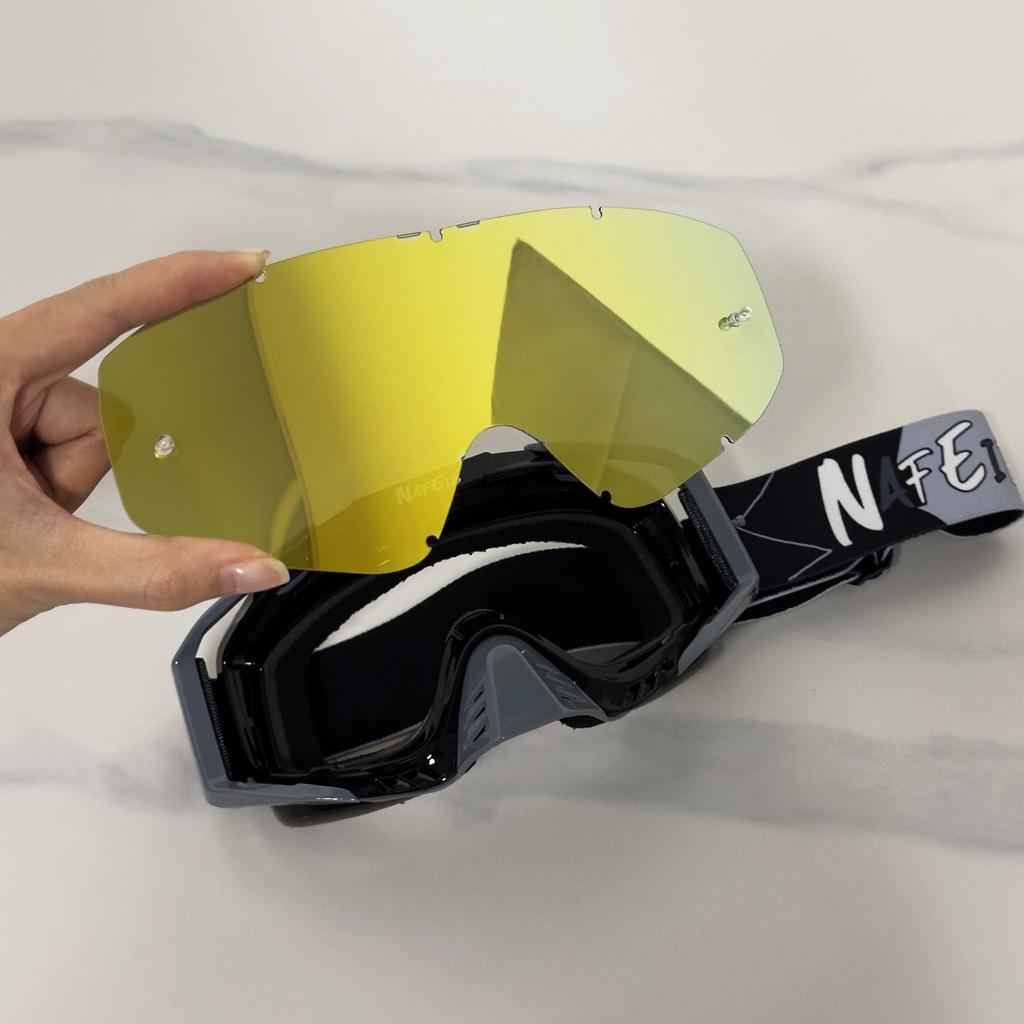 High Quality NAFEIB Motorcycle Goggles Motocross Racing Goggles Motorcycle Glasses Motocross Goggles Glasses Cycling Mtb Glasses