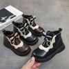 Children Boots Princess Bow Short Boot Velvet Warm Cotton Shoes Snow Boots Ankle Boots Platform Boot Winter Shoe for Girl Botas