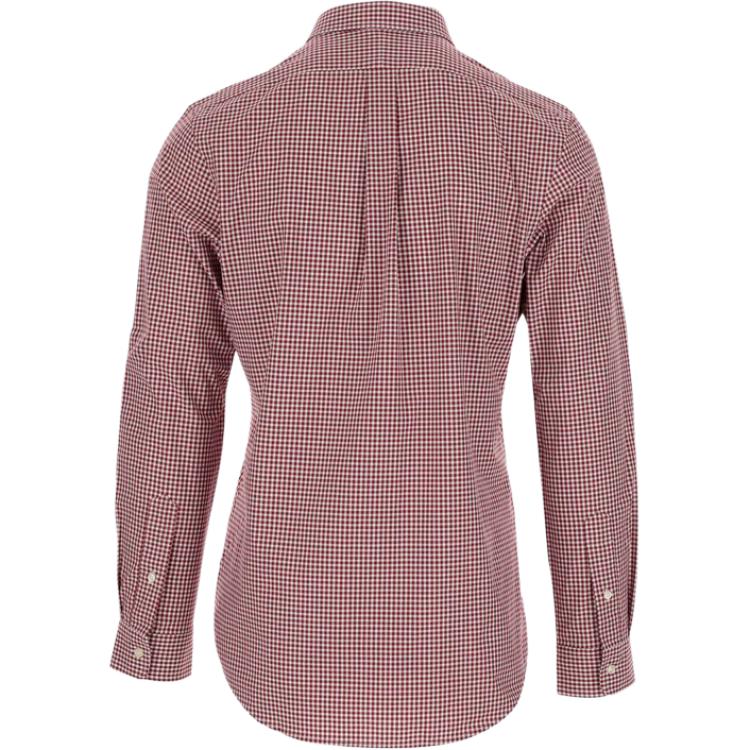 Polo Ralph Lauren FW24 Kariertes Logo Besticktes Button-Down Langarmhemd Herren Hemden 710929345-008