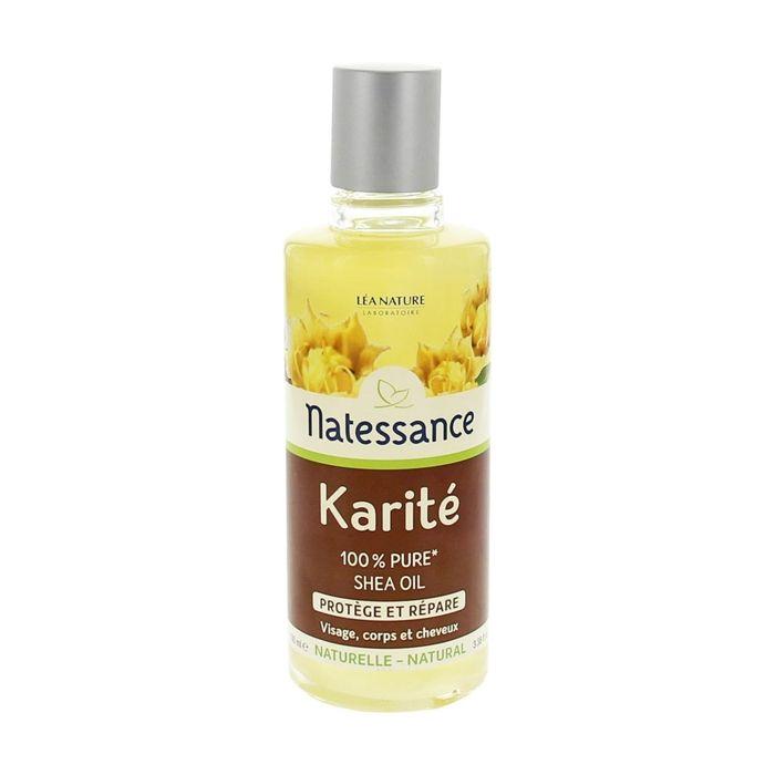 Sheabutteröl - NATESSANCE - 100ml - Schützt und repariert - Körper und Haare