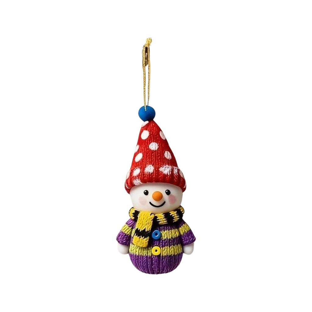 Christmas Colorful Snowman Pendant Christmas Decorations Christmas Pendant Christmas Tree Acrylic Pendant