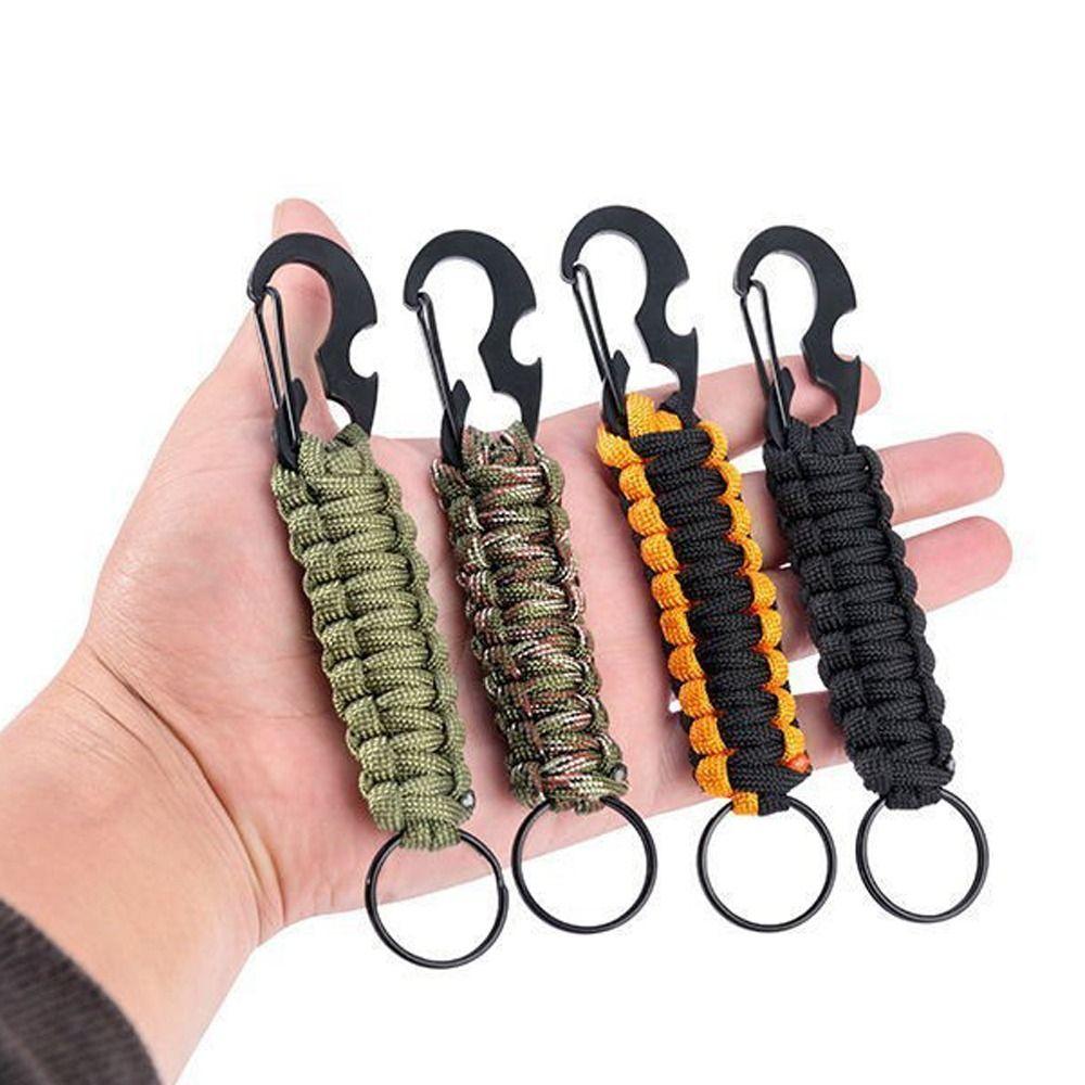 Outdoor Tools Bottle Opener Keyring Umbrella Rope Keychain Climb Keychain Bottle Opener Key Chain