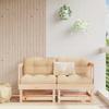 Vidaxl Garden Corner Sofas, 2 Pcs, Solid Pine Wood