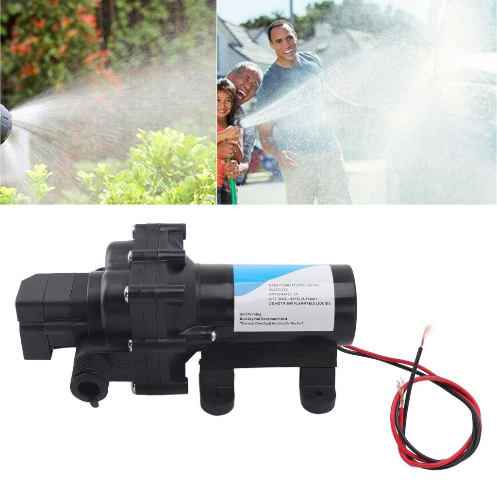 12V  S, Portable Self Priming Electric Utility Transfer Pumps, Misting Cleaning   Electric Pumps for RV Cars Yachts Garden