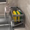 Kitchen Sink Draining Rack, Automatic Drainage Plastic Storage Rack, Sink Shelf, Sponge and Soap Rack, Towel Rack