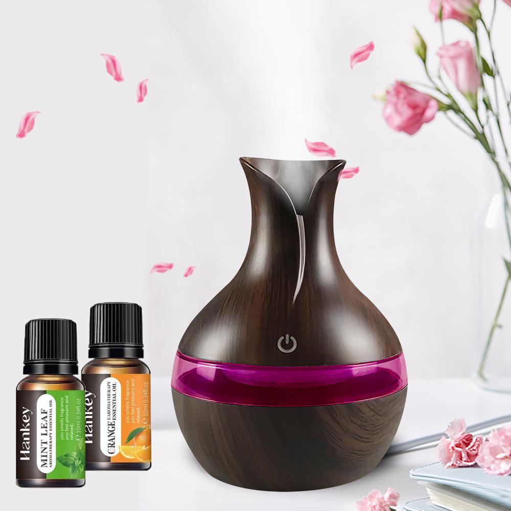 300ml USB Humidifier Aromatherapy Diffuser Mini Cool Mist Home Office Travel Essential Oils