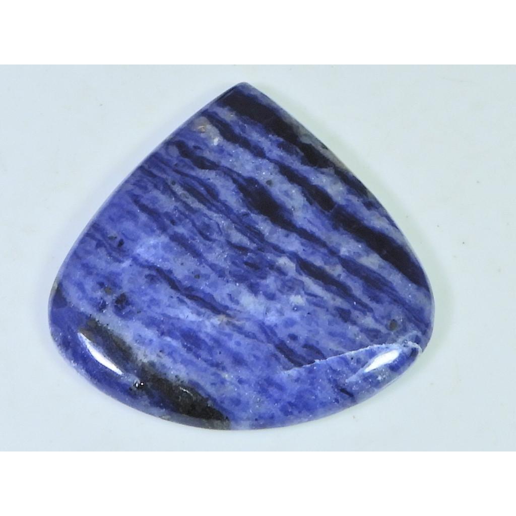 60Cts. Natural Blue Sodalite Pear Cabochon Loose Gemstone 40X41X05 MM B-248