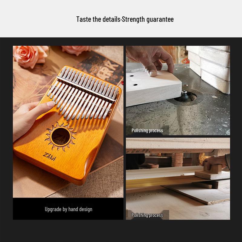 Crystal Kalimba: 8-Note Mini Thumb Piano - Small Musical Instrument Available