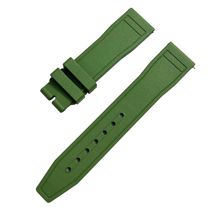 

AdaptationiwcFluororubber Watch Strap Petronas Portugal Seven Little Princes Pilot20 21mmQuick Release Strap 21mm зелений