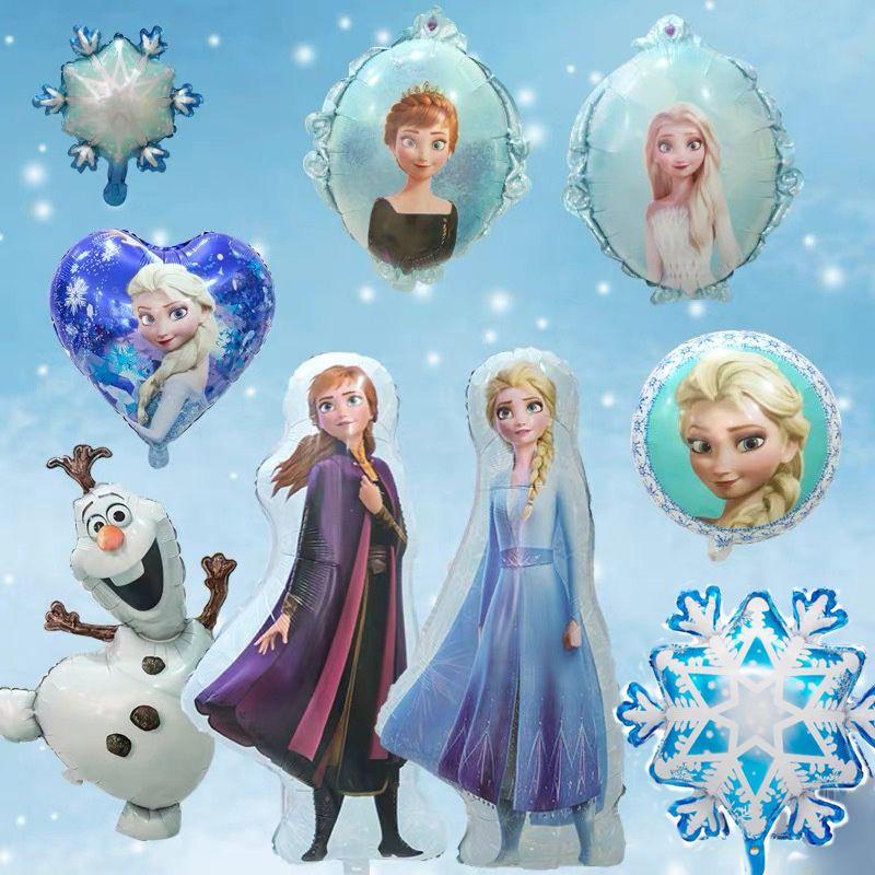 Snow Frozen Princess Elsa Anna Film Balloons Birthday Party Decoration Balloons