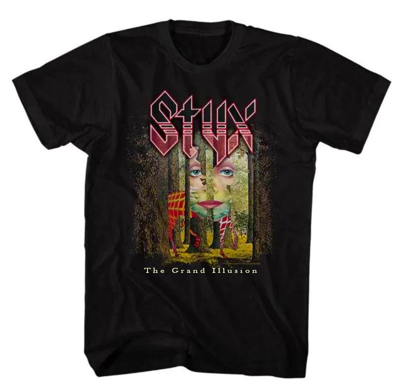 Styx - The Grand Illusion Album Unisex T-Shirt All Size S-5XL LL1428 Unisex T-Shirt XXL