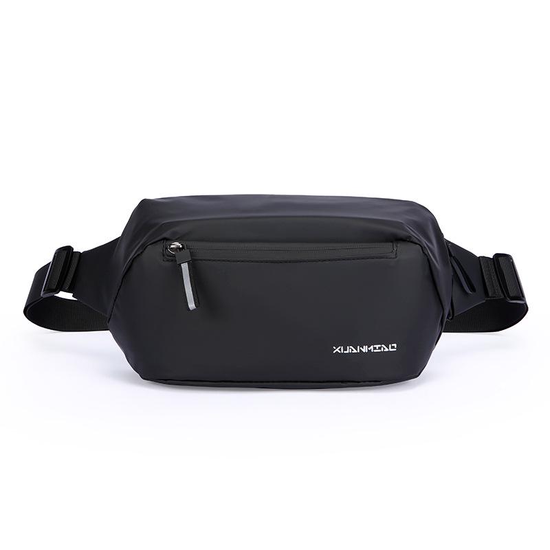 

2025 Весна Мужская Модная Сумка Через Плечо: Модная, Функциональная, Водонепроницаемая нейлоновая сумка через плечо чёрный