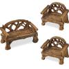 Garden DIY Craft Resin Bench Miniature Park Seat Ornaments Furniture Figurines Lawn Chairs Set