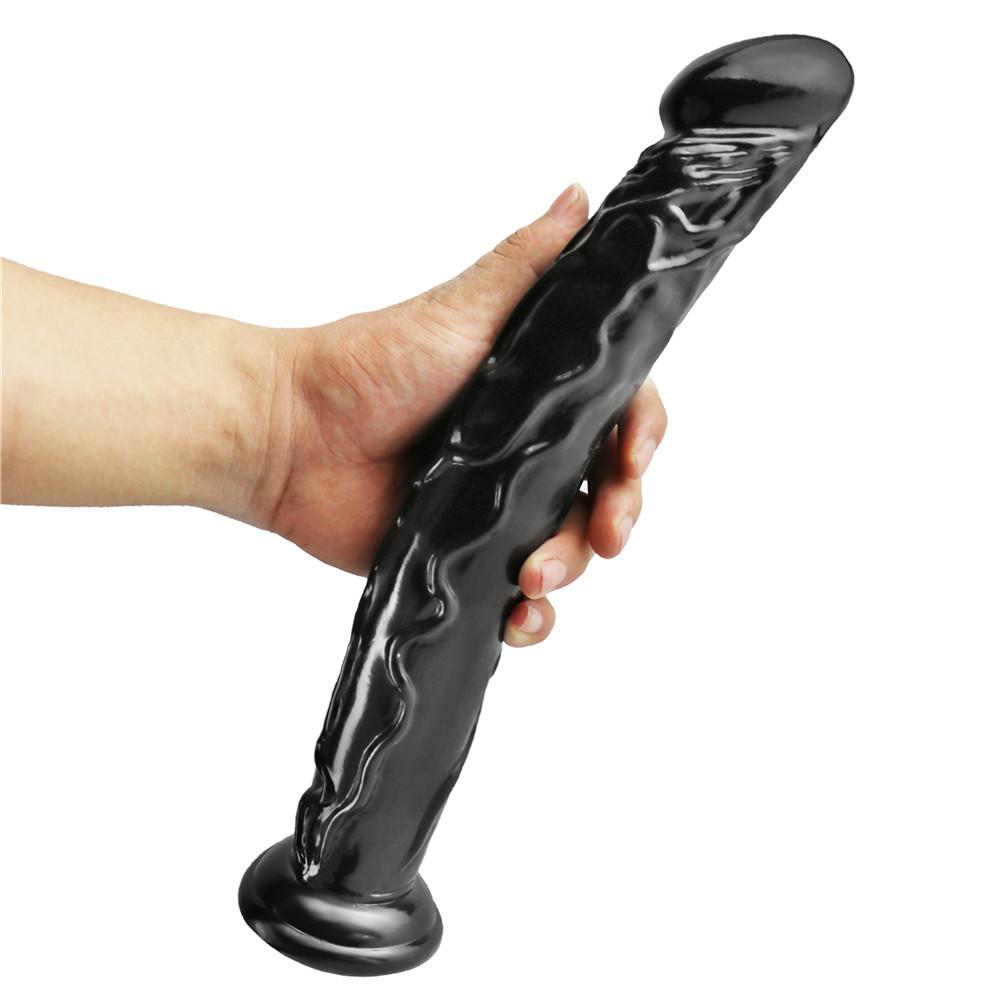 Black Super Soft  Anal Dildo Adult Sex Toys for Women Vaginal Massager Artificial Penis Female Masturbator Adult Sex Tools