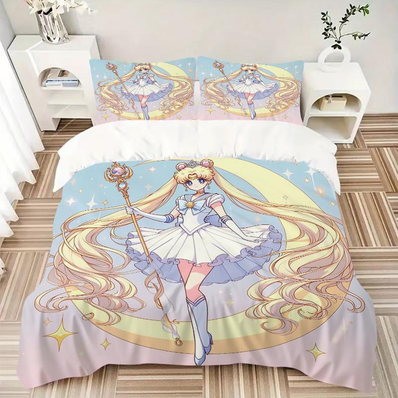 3pcs Anime Sailor Moon Printed Quilt