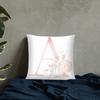 Ins Nordic Pillowcase Design Pink Letter Cushion Pillowcase Car Sofa Waist Design Home Furnishing