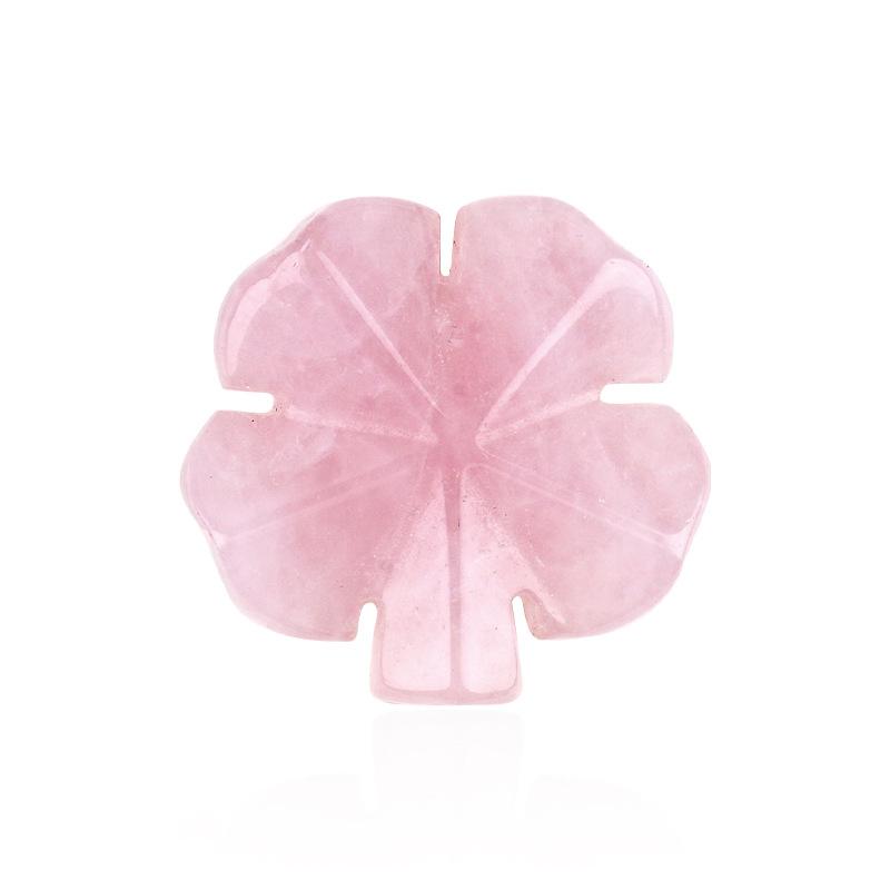 1pc Natural Stone Four Leaf Clover Carving Figurines Ornaments Reiki Stone Crafts Home Tabletop Decoration Gift