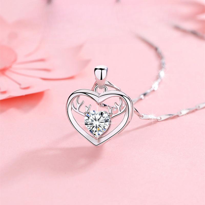 Yi Lu Has You Sterling Silver Necklace Female 999 Pure Silver Clavicle Chain