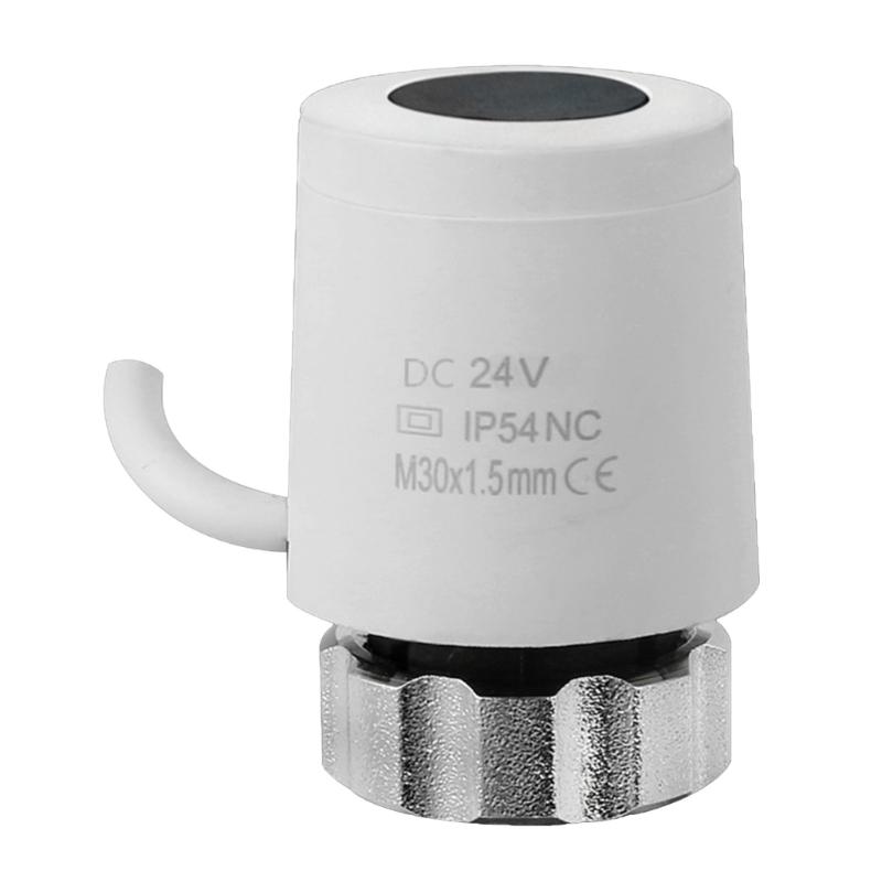 24V Normally Closed/Open Electric Thermal Actuator 30x1.5mm Thermostatic Radiator Valves for Underfloor Heating Enduring